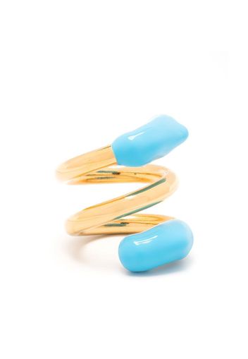 Sunnei colour-block wrap ring - Oro