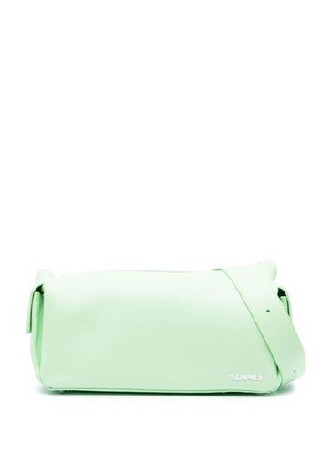 Sunnei Labauletto leather shoulder bag - Verde