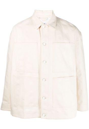 Sunnei longsleeved cotton shirt jacket - Toni neutri