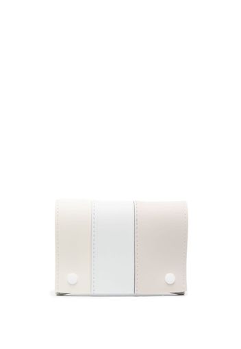 Sunnei panelled-design leather wallet - Bianco