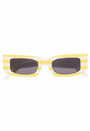 Sunnei square-frame striped sunglasses - Giallo