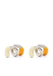 Sunnei Fusillo rubberized earrings - Argento