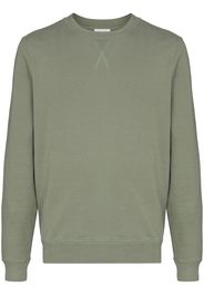 Sunspel crew-neck cotton sweatshirt - Verde