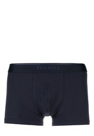 Sunspel Boxer con banda logo - Blu