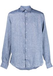 Sunspel long-sleeve linen shirt - Blu