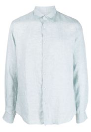 Sunspel long-sleeve linen shirt - Blu