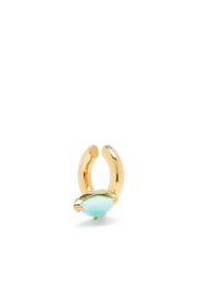 SUOT STUDIO Ear cuff Half Cut Amazonite - Oro