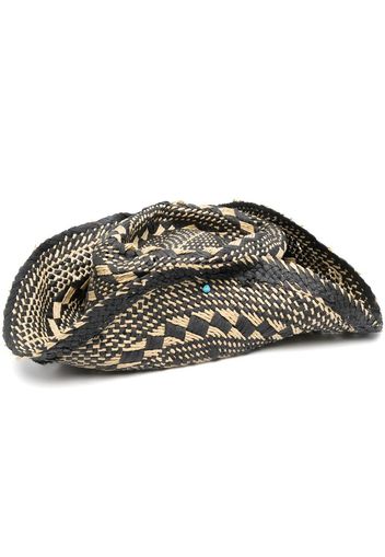 Super Duper Hats Stevenson woven hat - Nero