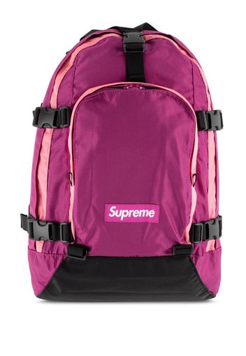 logo print backpack