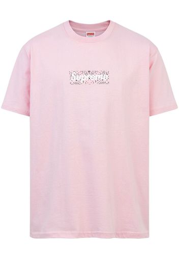 SUPREME bandana box logo T-shirt - Rosa