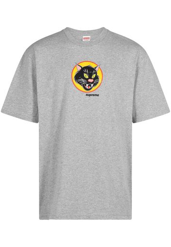 Supreme Black Cat cotton T-shirt - Grigio