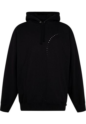 Supreme laser cut 'S' logo hoodie - Nero