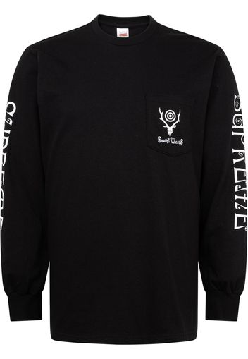 Supreme x South2 West8 long-sleeve T-shirt - Nero