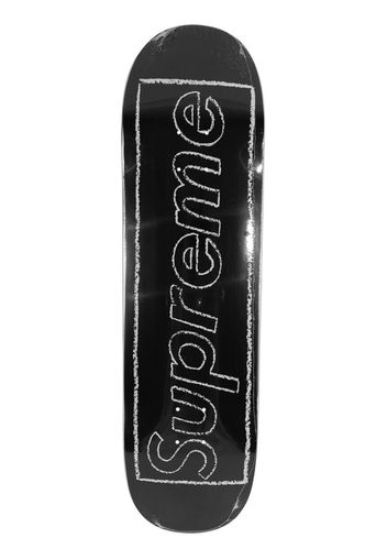 Supreme x KAWS Chalk logo skateboard deck - Nero