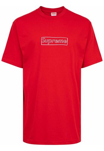 Supreme x KAWS chalk logo T-shirt - Rosso