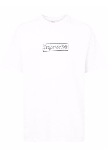 Supreme x KAWS chalk logo T-shirt - Bianco