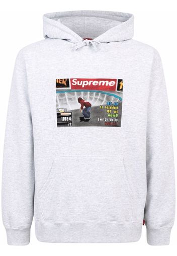 Supreme x Thrasher logo-print hoodie "FW21" - Grigio