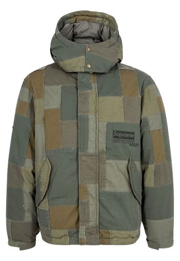 SUPREME x Junya Watanabe patchwork hooded jacket - Verde
