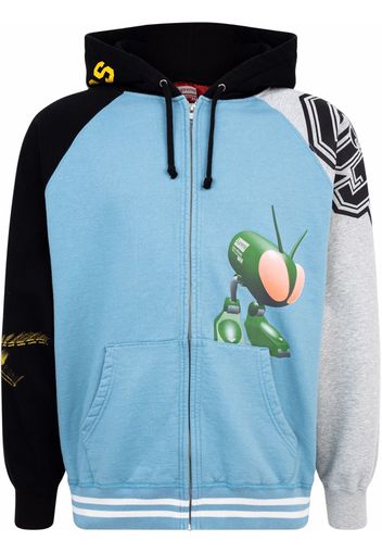 Supreme x Junya Watanabe zip-up hoodie - Blu