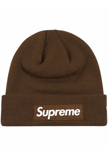 Supreme x New Era box logo beanie - Marrone