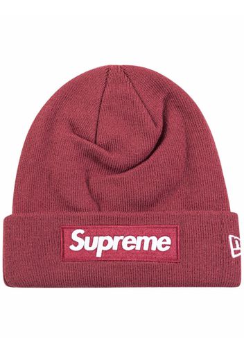 Supreme x New Era box logo beanie - Marrone