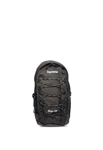 Supreme logo-patch backpack - Nero