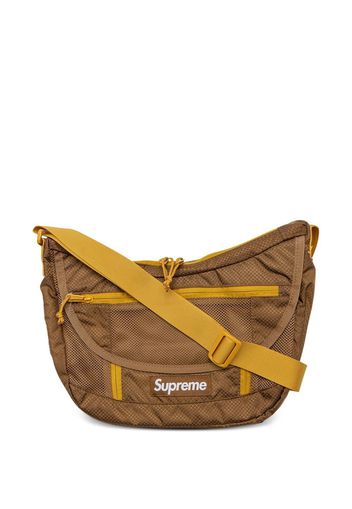 Supreme logo-patch shoulder bag - Marrone