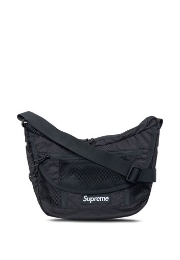 Supreme logo-patch shoulder bag - Nero