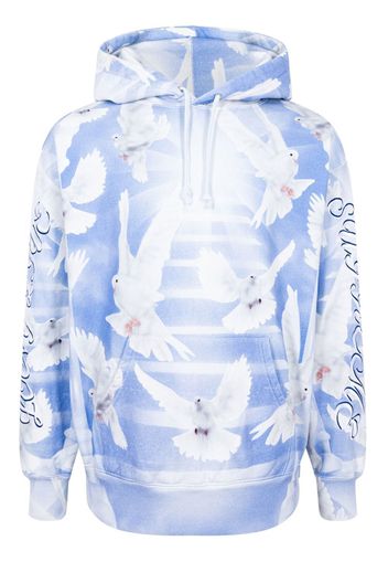 Supreme Doves graphic-print hoodie - Blu