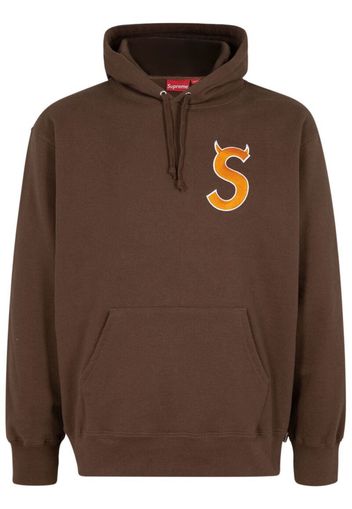 Supreme S logo hoodie - Marrone