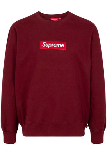 Supreme box logo crew-neck sweatshirt - Rosso