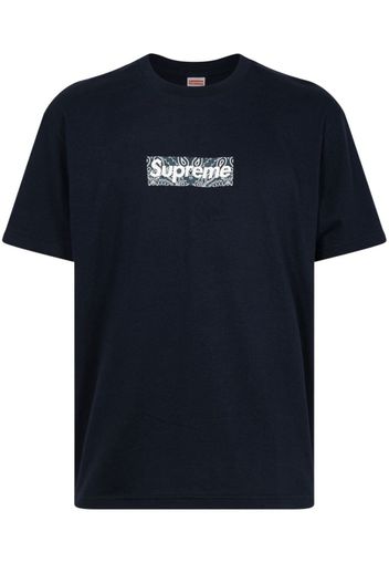 Supreme bandana box logo T-shirt - Blu