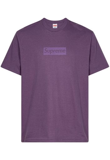 Supreme tonal box logo T-shirt - Viola