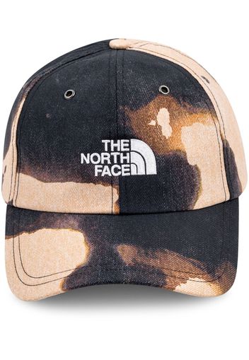 Supreme x TNF bleached denim print 6-panel cap - Nero