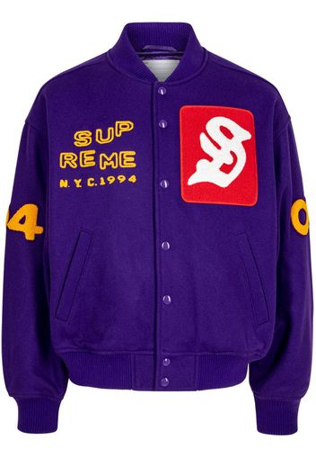 Supreme Tourist "Purple" varsity jacket - Viola