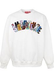 Supreme stacked logo crewneck sweatshirt - Bianco