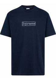 Supreme x KAWS chalk logo T-shirt - Blu