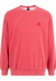 Supreme x The North Face logo embroidered sweatshirt - Rosso