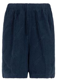 Supreme jacquard-logo shorts - Blu