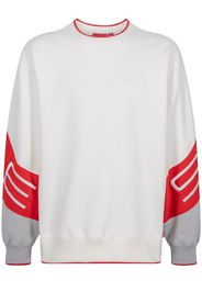 Supreme logo-embroidered Stretch sweatshirt - Bianco