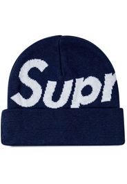 Supreme big logo beanie - Blu