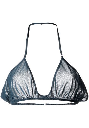 Supriya Lele semi-sheer bralette top - Blu