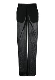Supriya Lele high-waisted straight-leg trousers - Nero