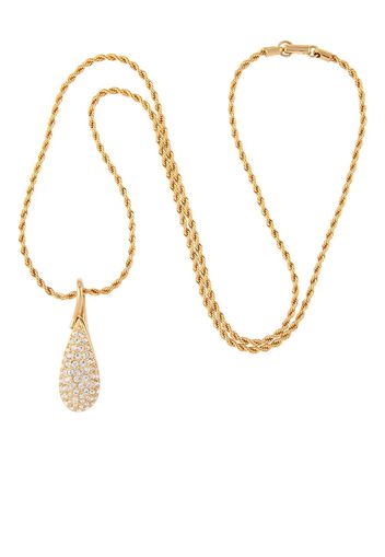 Susan Caplan Vintage Collana a catena con strass anni '90 - Oro