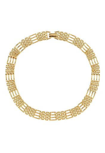 Susan Caplan Vintage 1980s Napier chain-link necklace - Oro