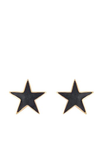 Susan Caplan Vintage 1980s star clip-on earrings - Nero