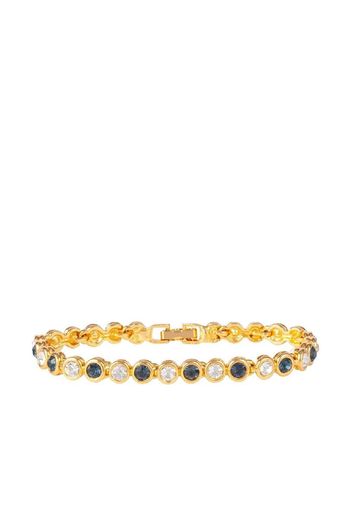 Susan Caplan Vintage 1990s crystal-embellished Tennis bracelet - Oro