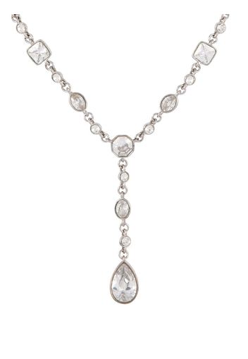 Susan Caplan Vintage 1990s Edwardian Revival crystal necklace - Argento
