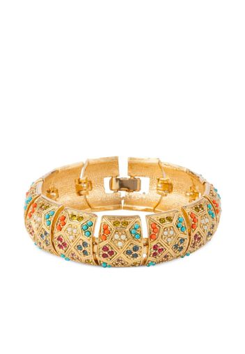 Susan Caplan Vintage 1980s D'Orlan stone-embellished bracelet - Oro