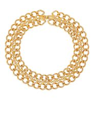 Susan Caplan Vintage 1980s triple chain necklace - Oro
